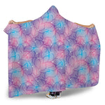 Floral Sparkle Print Hooded Blanket