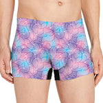 Floral Sparkle Print Men's Boxer Briefs