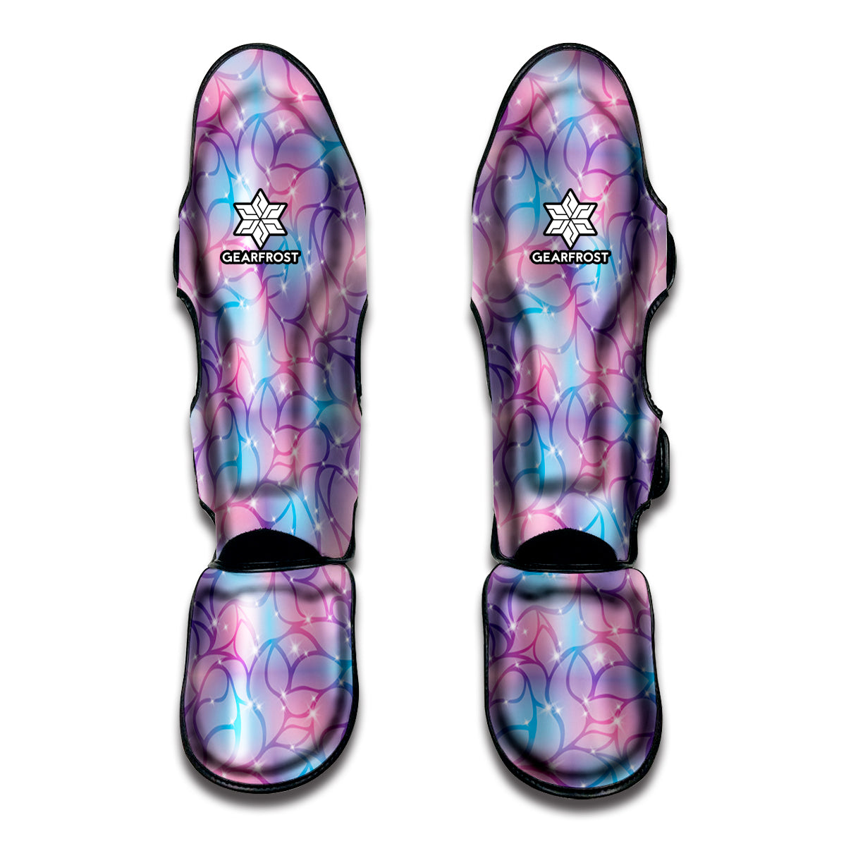 Floral Sparkle Print Muay Thai Shin Guard