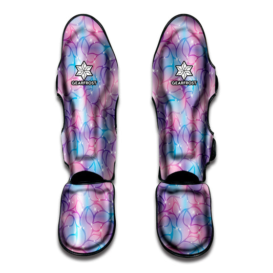 Floral Sparkle Print Muay Thai Shin Guard
