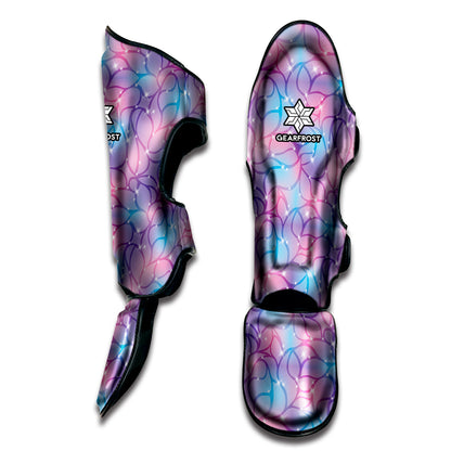 Floral Sparkle Print Muay Thai Shin Guard