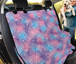 Floral Sparkle Print Pet Car Back Seat Cover