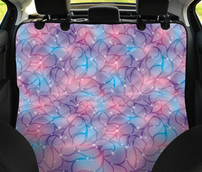 Floral Sparkle Print Pet Car Back Seat Cover