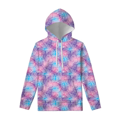 Floral Sparkle Print Pullover Hoodie