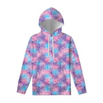 Floral Sparkle Print Pullover Hoodie