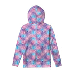 Floral Sparkle Print Pullover Hoodie