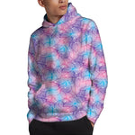 Floral Sparkle Print Pullover Hoodie