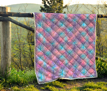 Floral Sparkle Print Quilt