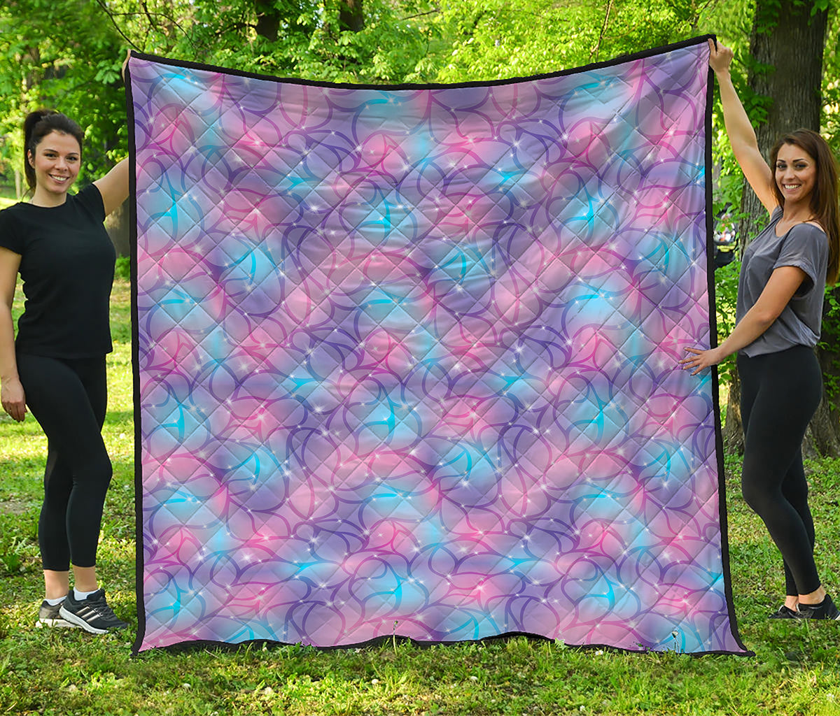 Floral Sparkle Print Quilt