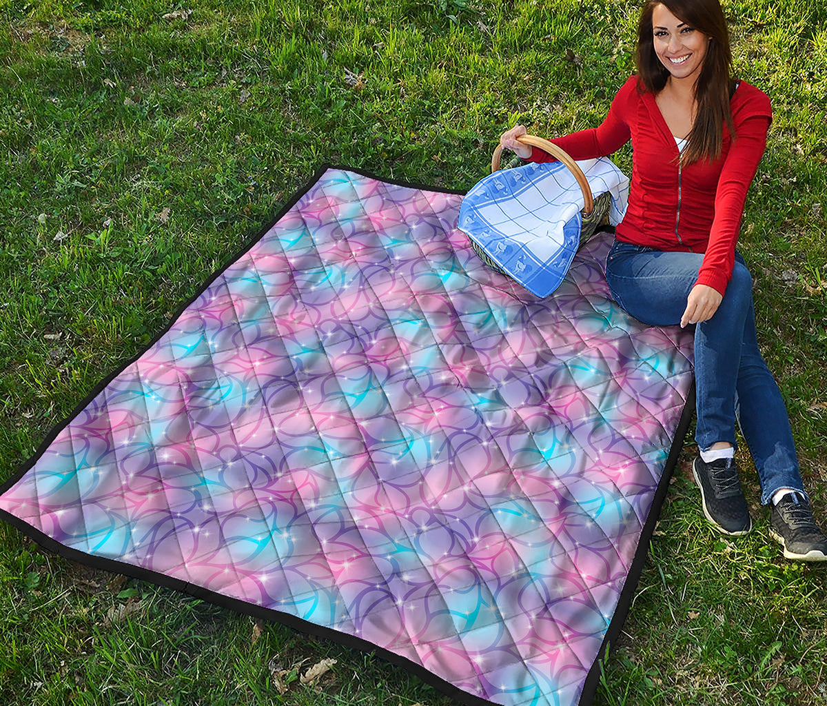 Floral Sparkle Print Quilt