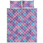 Floral Sparkle Print Quilt Bed Set