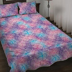 Floral Sparkle Print Quilt Bed Set