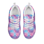 Floral Sparkle Print White Sneakers