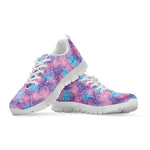 Floral Sparkle Print White Sneakers