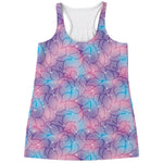 Floral Sparkle Print Women's Racerback Tank Top