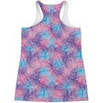 Floral Sparkle Print Women's Racerback Tank Top