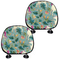 Floral Unicorn Pattern Print Car Headrest Covers