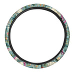 Floral Unicorn Pattern Print Car Steering Wheel Cover