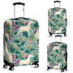 Floral Unicorn Pattern Print Luggage Cover GearFrost