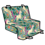 Floral Unicorn Pattern Print Pet Car Back Seat Cover