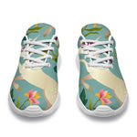 Floral Unicorn Pattern Print Sport Shoes GearFrost