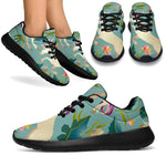 Floral Unicorn Pattern Print Sport Shoes GearFrost