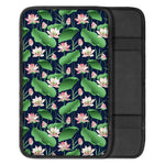 Flower And Leaf Lotus Pattern Print Car Center Console Cover