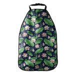 Flower And Leaf Lotus Pattern Print Car Seat Organizers