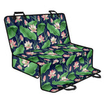 Flower And Leaf Lotus Pattern Print Pet Car Back Seat Cover