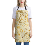 Flower Bee Pattern Print Apron