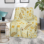 Flower Bee Pattern Print Blanket