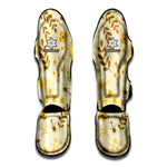 Flower Bee Pattern Print Muay Thai Shin Guard