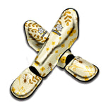 Flower Bee Pattern Print Muay Thai Shin Guard