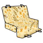 Flower Bee Pattern Print Pet Car Back Seat Cover