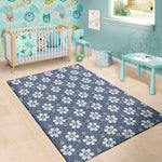 Flower Denim Jeans Pattern Print Area Rug