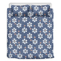 Flower Denim Jeans Pattern Print Duvet Cover Bedding Set