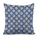 Flower Denim Jeans Pattern Print Pillow Cover