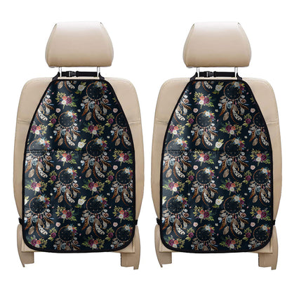 Flower Dream Catcher Pattern Print Car Seat Organizers
