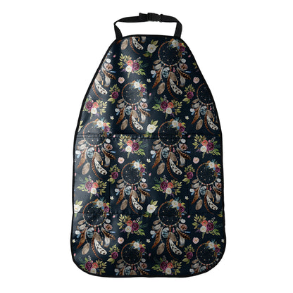 Flower Dream Catcher Pattern Print Car Seat Organizers