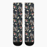 Flower Dream Catcher Pattern Print Crew Socks