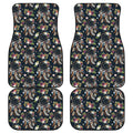 Flower Dream Catcher Pattern Print Front and Back Car Floor Mats