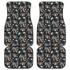 Flower Dream Catcher Pattern Print Front and Back Car Floor Mats