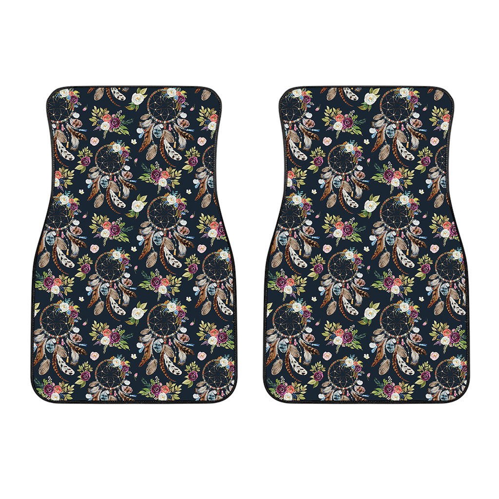 Flower Dream Catcher Pattern Print Front Car Floor Mats