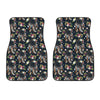 Flower Dream Catcher Pattern Print Front Car Floor Mats