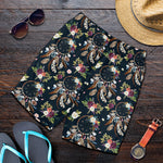 Flower Dream Catcher Pattern Print Men's Shorts