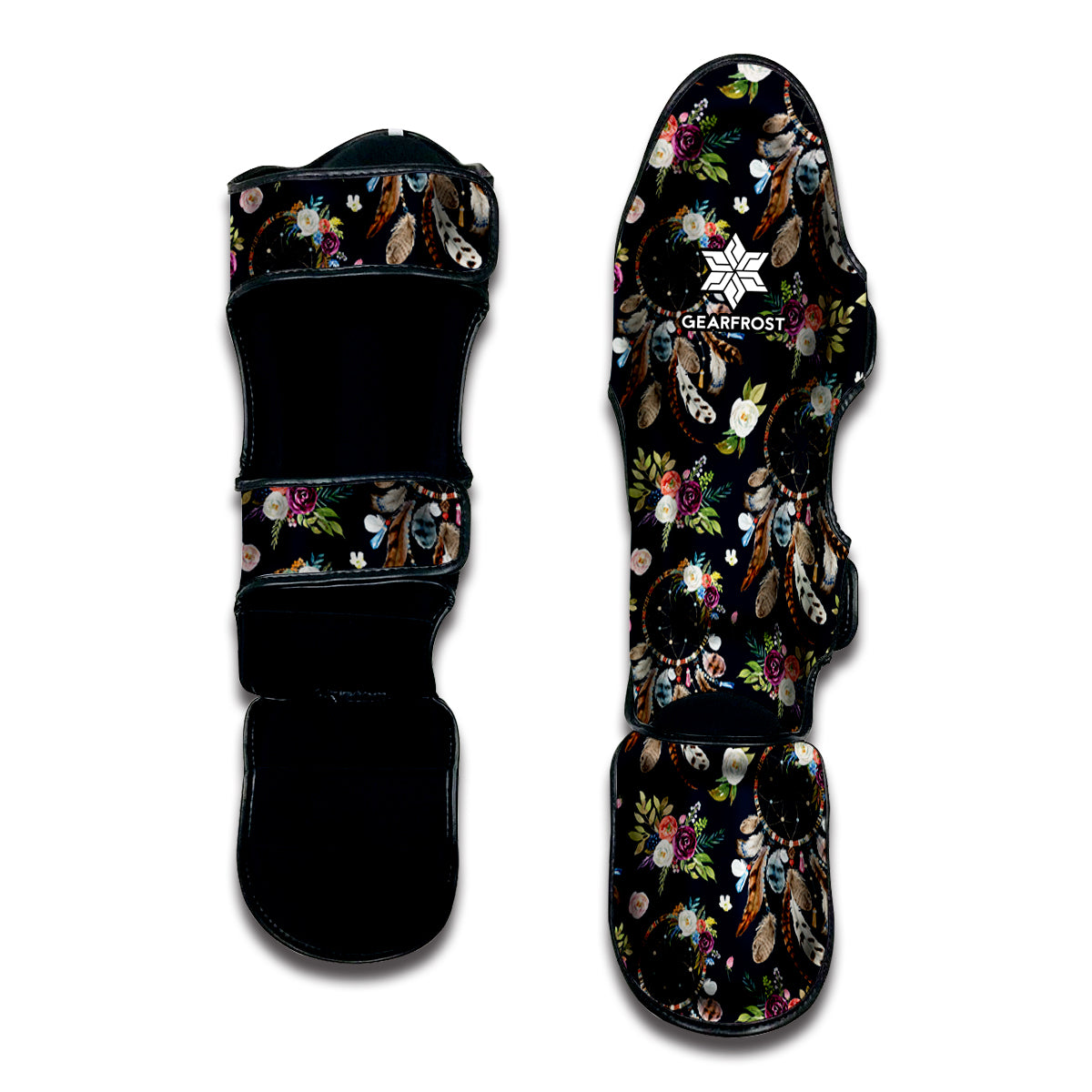 Flower Dream Catcher Pattern Print Muay Thai Shin Guard