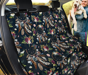 Flower Dream Catcher Pattern Print Pet Car Back Seat Cover