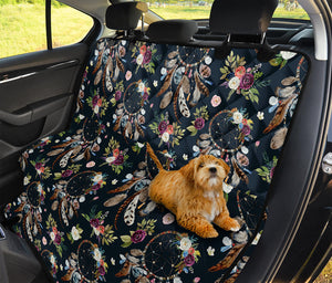 Flower Dream Catcher Pattern Print Pet Car Back Seat Cover