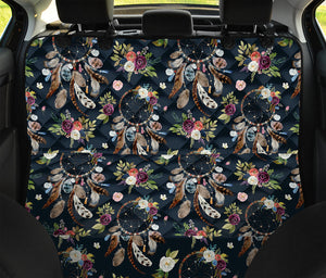 Flower Dream Catcher Pattern Print Pet Car Back Seat Cover