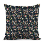 Flower Dream Catcher Pattern Print Pillow Cover